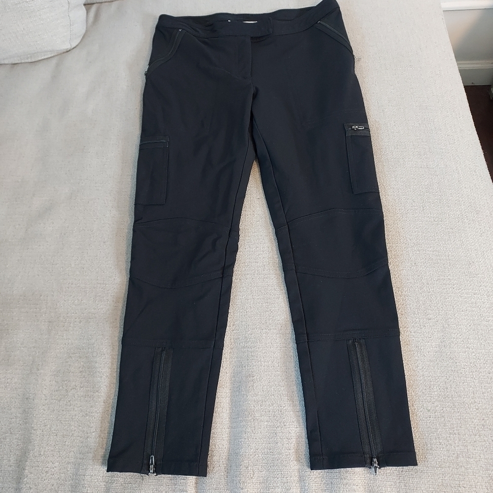 Nicole Miller Artelier Zippered Ankle Pants